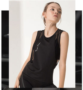 Hollow-Out Mesh Tank Top